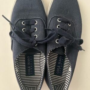 Cole Haan Blue and White Sporting Sneakers 5.5